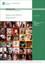 Race and Ethnic Disparities: (Briefing Paper Number CBP 8960)